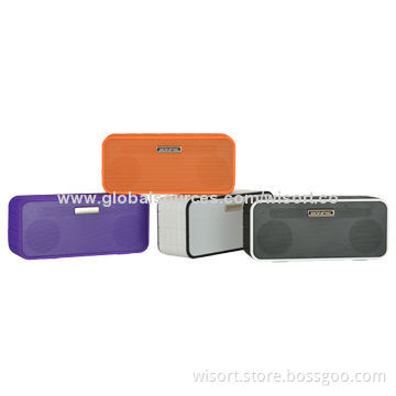 Hi-end Stereo Bluetooth Wireless Speakers with SIRI function and Mic, Support for 12 Hours Playback
